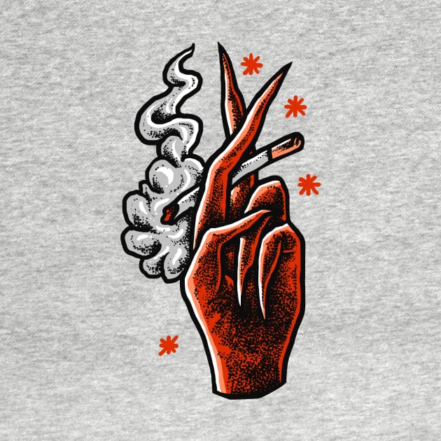 Smoking Hand by sebrodbrick